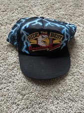 VTG Ride The Best Eagle American Thunder Lightning Snapback Hat Motorcycle