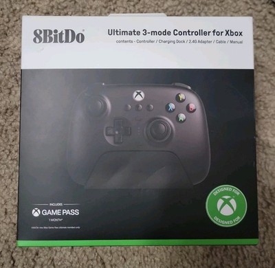 8BitDo Ultimate 3-Mode Wireless Gaming Controller for Xbox Black NEW