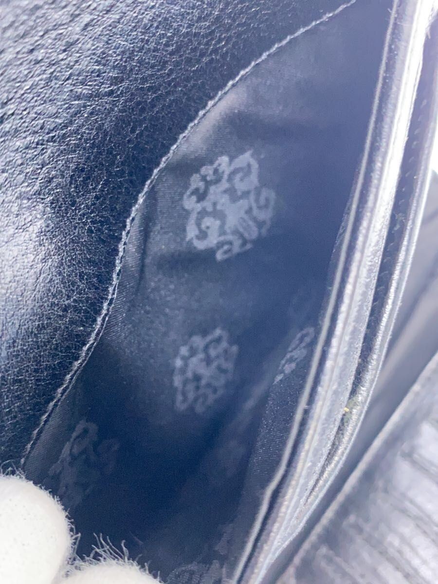 Chrome Hearts Folded Wallet With Tear Inside Big Spoon Leather WHT Men Used thumbnail 6