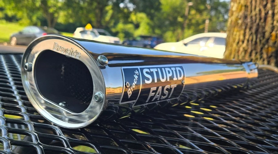 Мегафон TiWinder полированный с гоночной перегородкой был $929 - Изображение 2 из 4