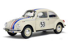Solido 1973 Volkswagen Beetle 1303 - Racer No 53 "Herbie" White 1:18 S1800505