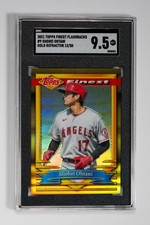 SHOHEI OHTANI #9 2021 Topps Finest Flashbacks SGC 9.5 GOLD REFRACTOR 12/50