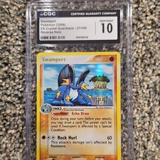 CGC 10 Swampert EX Crystal Guardians 27/100 2006 Reverse Holo Pokemon on eBay