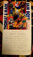GARTH BROOKS - AUG 16, 1998 - THOMAS AND MACK CENTER - SAM BOYD STADIUM - TICKET