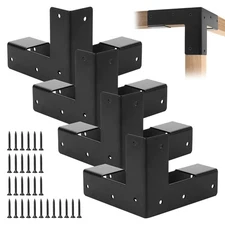 Work Bench Brackets, 8 Pieces 2 x 4 Steel Corner Brackets Right Angle Corner ...