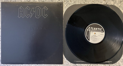 AC/DC   Back In Black ; 1980 LP RL MASTERDISK VINYL EX COVER VG++ 1ST EDITION
