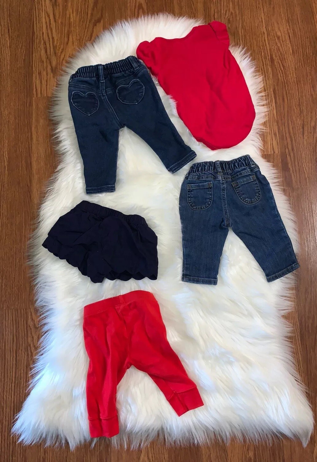 Lot of 5 Gymboree Baby Girl 36 Month Jeans One Piece Shorts Pants