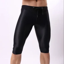 Men Gym  Long Leg Underwear Trousers Shorts Net Briefs Boxer Sports Underpants 