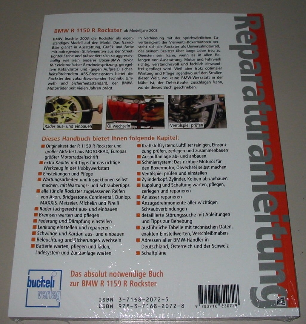 Thumbnail - Reparaturanleitung Bmw R 1150 R Rockster Ab 2003 Wartung Pflege