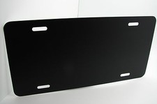 Custom Blank Black Metal Car Novelty License Plate Black Gloss Finish
