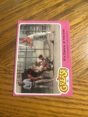 1978 Topps Grease #53 It's Danny at the bat!