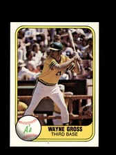 Oakland Athletics Wayne Gross #587 Fleer Baseball Near Mint or Better top