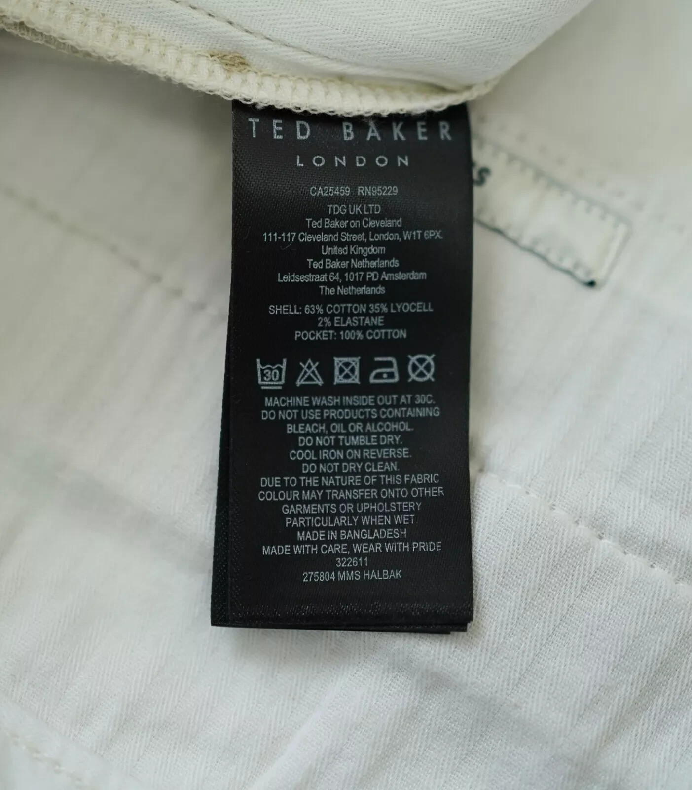 New Ted Baker Halbak Stone Chino Shorts Size 40R RRP £70 image 9