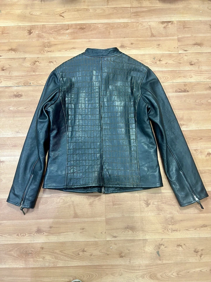 Roberto Cavalli Leather Jacket - Image 3 of 4