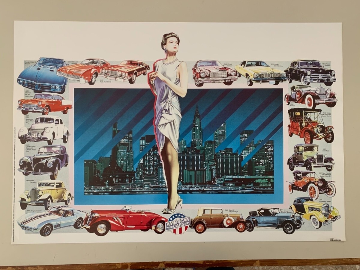 AMERICAN CLASSIC CARS BY HIDEAKI KODAMA, AUTHENTIC 1986 POSTER | eBay