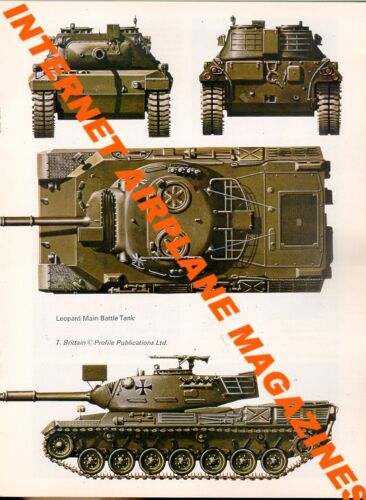 AFV PROFILE 19 GERMAN LEOPARD BRITISH CHIEFTAIN *MINT* BERGEPANZER BRIDGELAYER - Bild 2 von 3