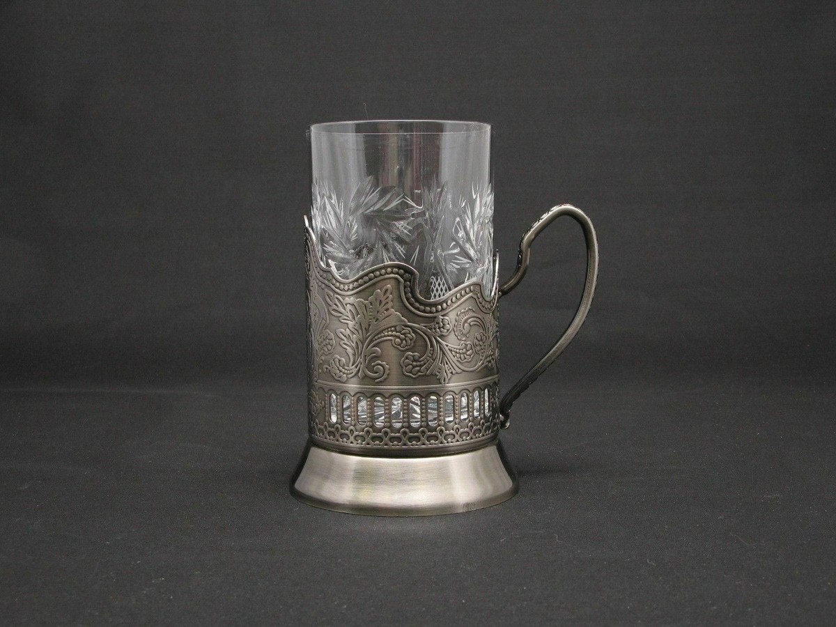 Russian Tea Glass Holder with Russian Crest – The Russian Store