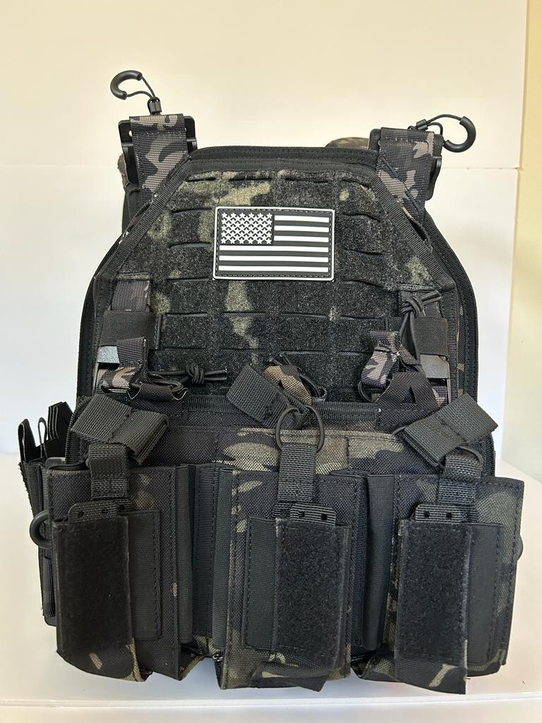 Tactical Plate Carrier Vest Multicam- Adjustable Quick Release