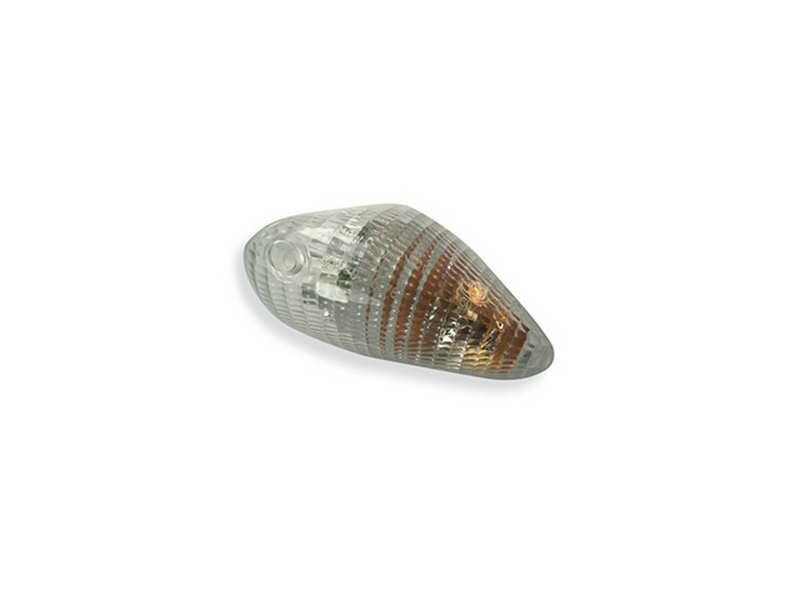 Clignotant droit blanc V PARTS pour remplacer un feu cassé sur Piaggio NRG et Storm