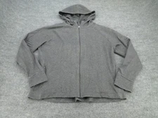 Avia Jacket Womens 3XL Gray Full Zip Active Hooded Outdoors Fleece Ladies XXXL