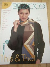 BERROCO THIS THAT KNITTING MAGAZINE PATTERNS SCARF BABY CHEVRON AFGHAN TEDDY B