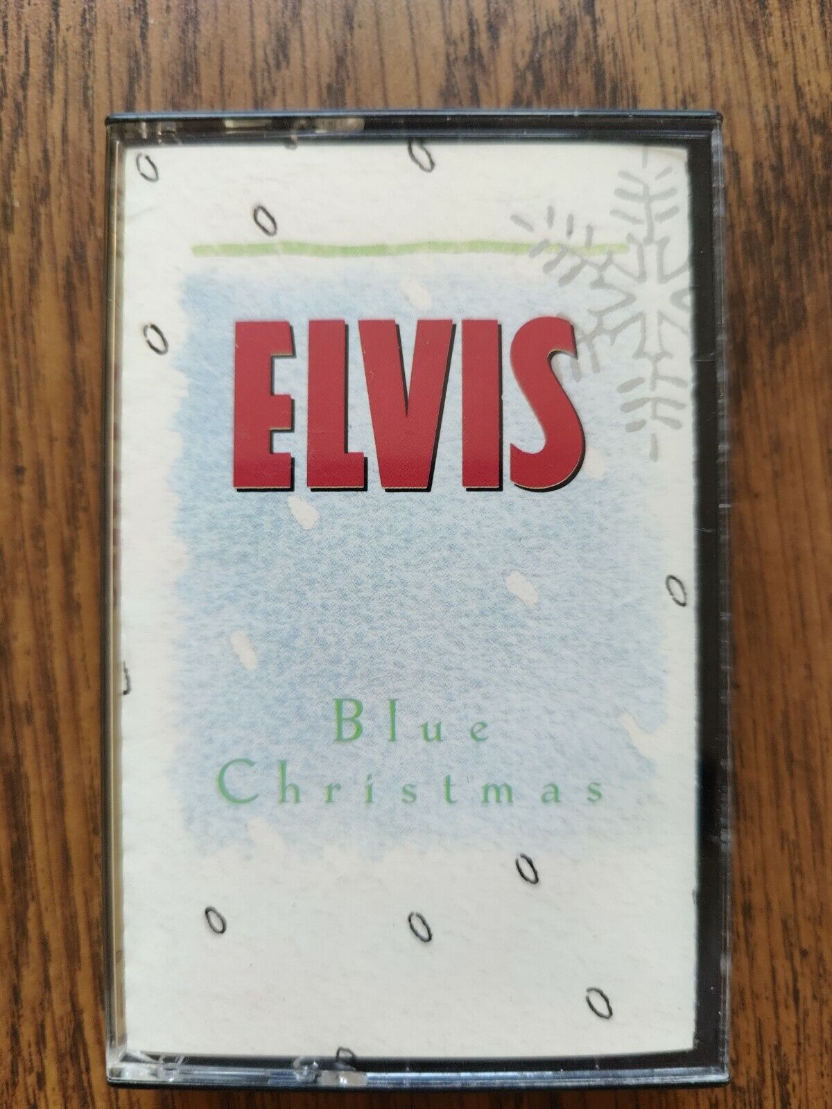 Elvis Presley Blue Christmas Cassette Tape with Winter Wonderland 