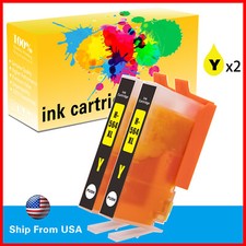 2PK 564XL Yellow Ink Cartridge for Photosmart 5510 5514 5520 6510 6520 Printer