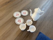 Antique plastic toy tea set 7 piece set