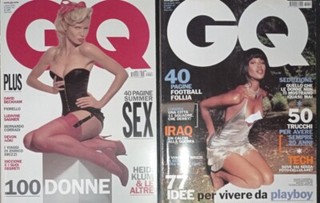 GQ Italia 46 48 2003 Heidi Klum Naomi Campbell Eva Herzigova David Beckham