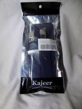 NWT Boys Belt Clip-on Elastic Braces Suspenders Adjustable Navy Blue