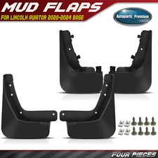 4x Front & Rear Mud Flaps Splash Guard for Lincoln Aviator 2020-2025 Base Livery