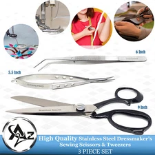 Tailor Scissors Dressmaking Cutting Shears,Thread snips, Sewing Machine Tweezers