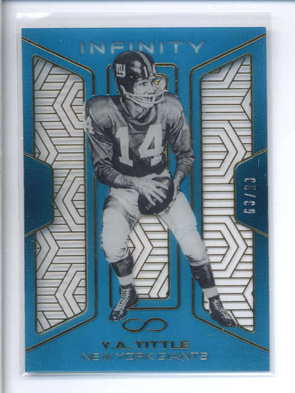 Y.A. TITTLE 2016 PANINI INFINITY #98 BASE CARD SP #63/88