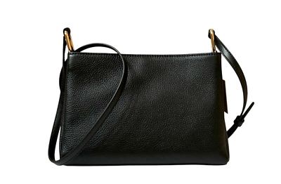 Michael Kors Trisha Women's Leather Crossbody Bag Medium - Black