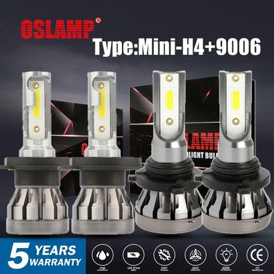 9003 H4 LED Headlight Bulb + 9006 Fog for Toyota Tundra 2000-2006 RAV4