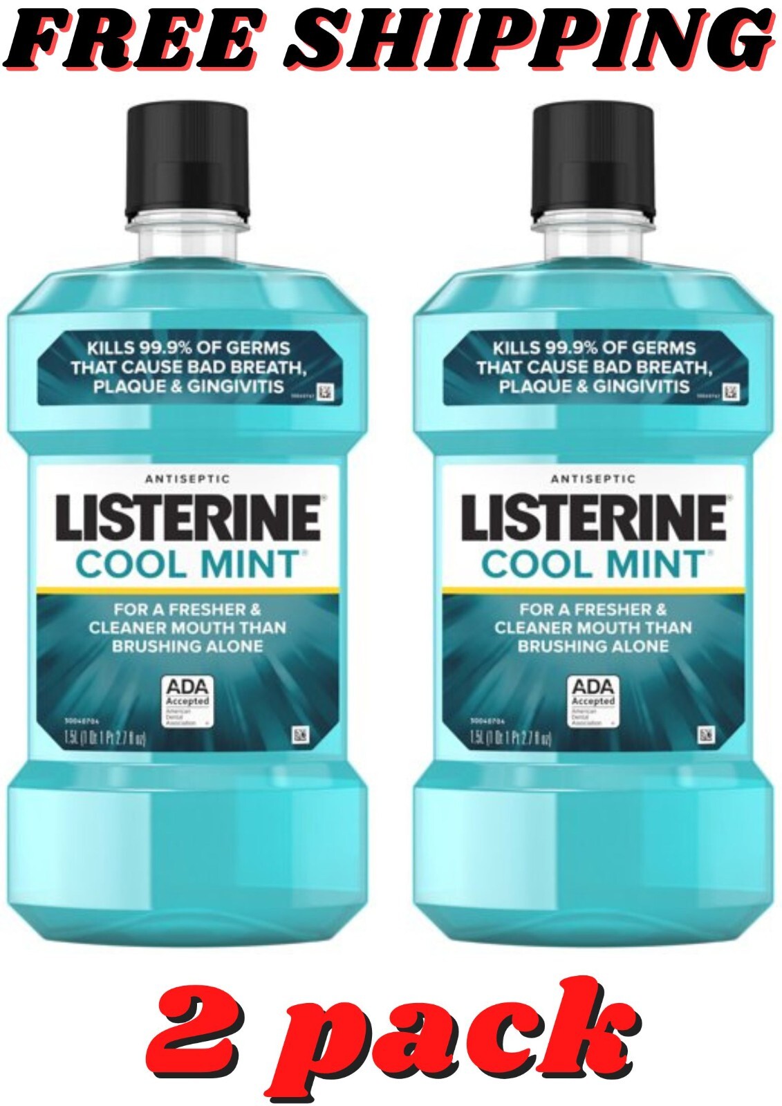 Listerine CoolMint Antiseptic 1.5L, 2 pk. FREE SHIPPING eBay