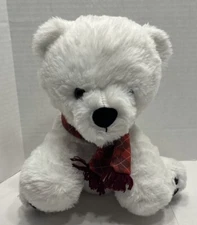 Animal Adventure Plush 11" White Polar Bear W/Red Scarf  Stuffed Animal Toy 2021