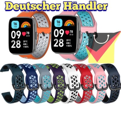 Silikon Sport Armband für Xiaomi Redmi Watch 3 Active, Fitness Tracker Strap