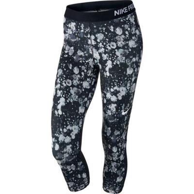 Nike Women's Pro Cool Microcosm Print Capri Tights 831996-010 Black