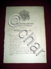 Regno di Sardegna Torino Elenco Cedole Abbruciate Rendite Debito Redimibile 1839