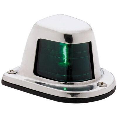 Attwood Marine Green Boat Side Navigation Light 1-Mile 12V Deck Mount