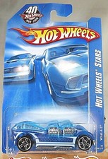 2008 Hot Wheels #99 Hot Wheels Stars WHAT-4-2 Blue w/Chrome PR5 Sp 40 Years Card