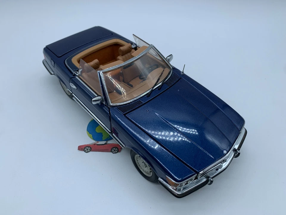 Franklin Mint Mercedes 450 SL 1972, in scala 1:24-1:25, (3174) , vintage - Immagine 2 di 4