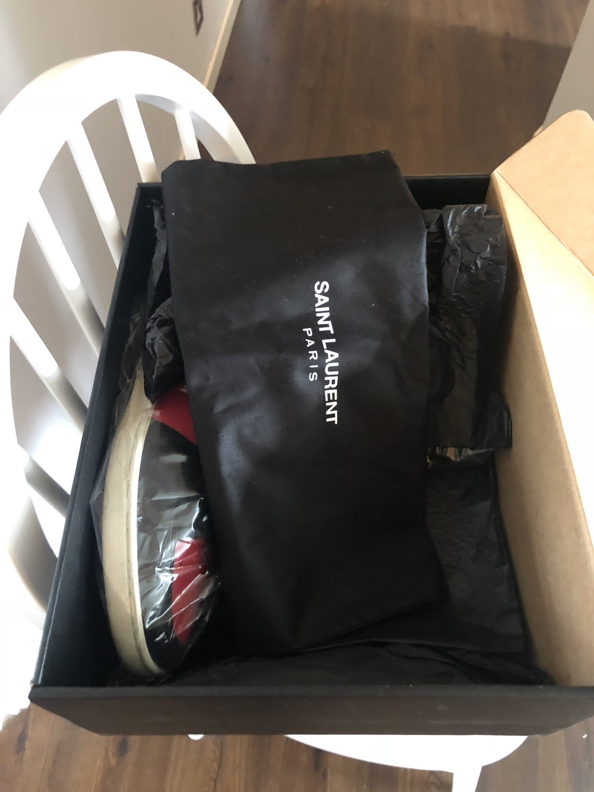 Saint Laurent SL10H Sneakers alte nere rosse EU 42 UK8