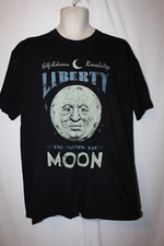 mens 1791 supply & co. t-shirt XXL pre-owned man in the moon black made in USA