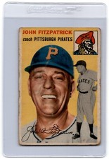 1954 Topps John Fitzpatrick Rookie Pittsburgh Pirates #213