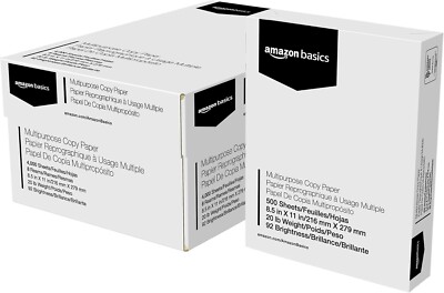 AmazonBasics AMZN8RM Multipurpose Copy Printer Paper - White