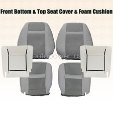 For 2006-2010 Dodge Ram 1500 2500 3500 Front Cloth Seat Cover Foam Cushion