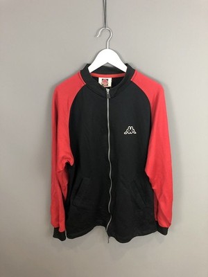 KAPPA Retro Track Top/Jacke - Large - Schwarz - Top Zustand - Herren