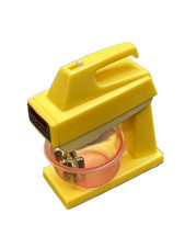 VTG 1987 Barbie Doll Wind Up Yellow Kitchen Stand Mixer Pink Bowl Arco Mattel